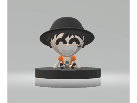 मंकी डी लफी 3डी प्रिंट करने योग्य मॉडल 3D प्रिंट मॉडल