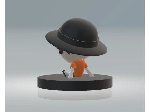 Monkey D Luffy 3ed printable model 3D Print Model