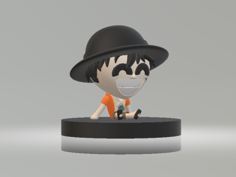 Monkey D Luffy 3ed printable model Modelo de Impressão 3D