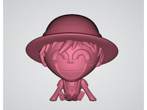 Monkey D Luffy 3ed printable model 3D Print Model
