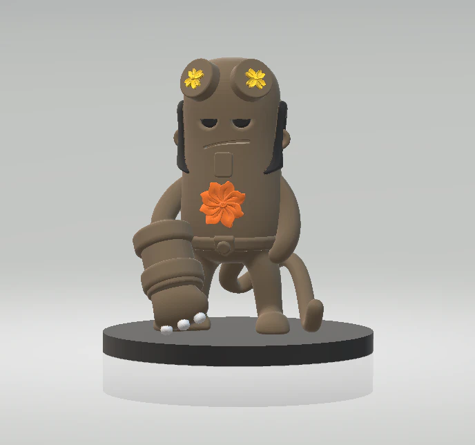 Mini Hellboy Toy 3d printable model 3D Print Model .c4d .max .obj .3ds .fbx .stl .blend