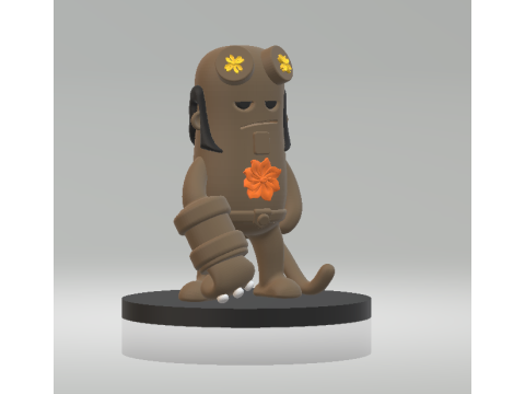 Mini Hellboy Toy 3d printable model 3D 打印模型
