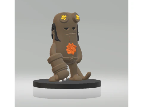 Mini Hellboy Toy 3d printable model 3D Print Model