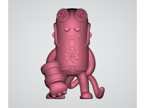 Mini Hellboy Toy 3d printable model 3D 打印模型