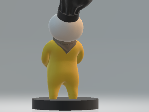 Funny Marshmallow Man 3d printable model Modelo de Impressão 3D