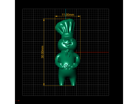 Funny Marshmallow Man 3d printable model Modelo de Impressão 3D