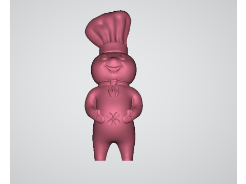 Funny Marshmallow Man 3d printable model Modelo de Impressão 3D