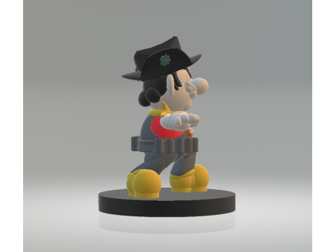 Cowboy Mario 3d printable model 3D 打印模型