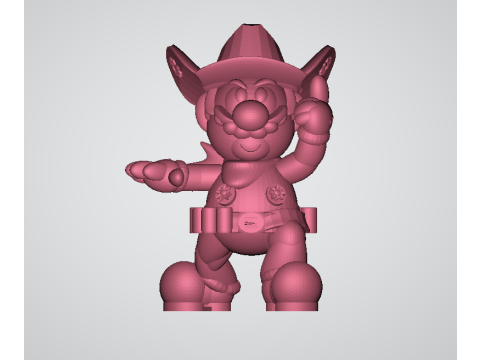 Cowboy Mario 3d printable model 3D 打印模型