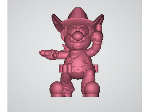 Cowboy Mario 3d printable model 3D Print Model
