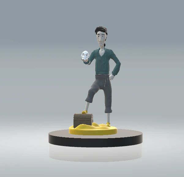 Golden Boy Phone Stand 3d printable model 3D Print Model .c4d .max .obj .3ds .fbx .stl .blend 