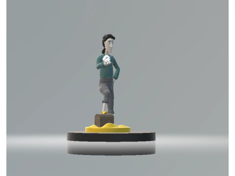 Golden Boy Phone Stand 3d printable model 3D Print Model