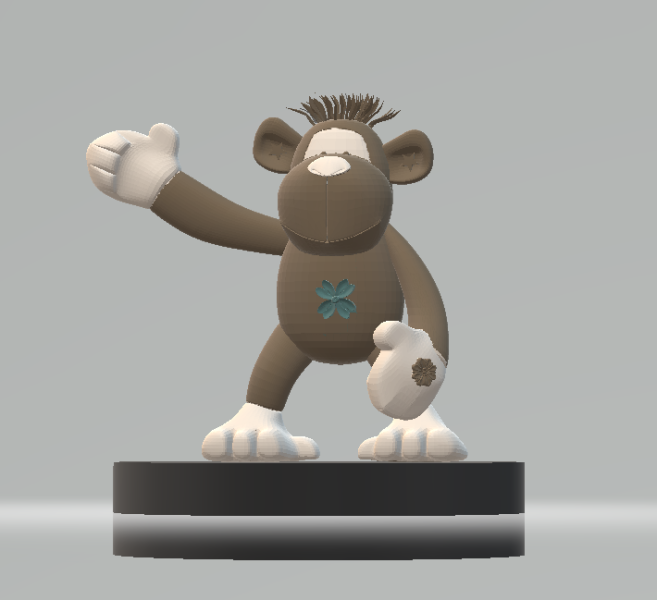 Stuffed Monkey Toy 3d printable model 3D Druckmodell .c4d .max .obj .3ds .fbx .stl .blend 
