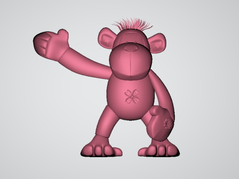 Stuffed Monkey Toy 3d printable model 3D Druckmodell