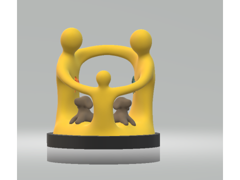 Trend Setting Modern Family 3d printable model Model do druku 3D
