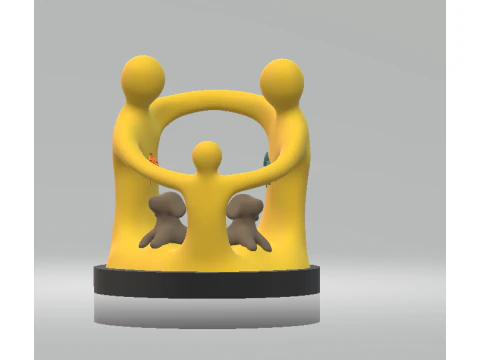Trend Setting Modern Family 3d printable model 3D Print Model