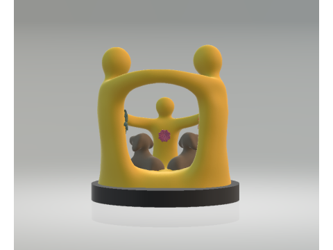 Trend Setting Modern Family 3d printable model 3D Print Model