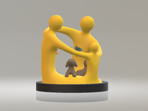 Trend Setting Modern Family 3d printable model 3D Print Model