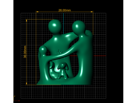 Trend Setting Modern Family 3d printable model 3D Print Model