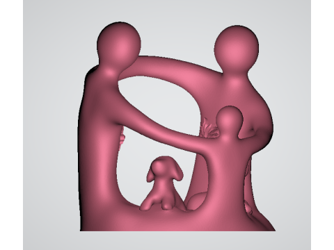 Trend Setting Modern Family 3d printable model 3D Print Model