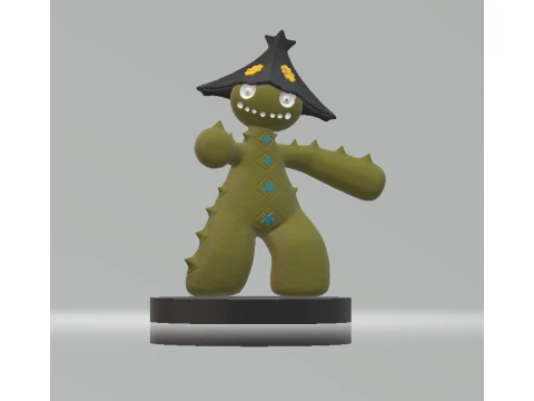 Model Cetak 3D Mainan Cacturne Model Cetak 3D