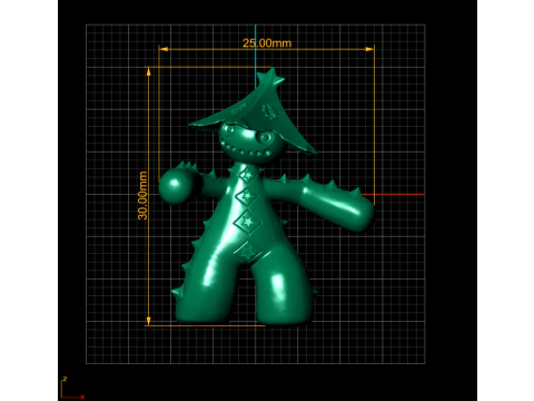 Cacturne Toy 3D printable Model 3D Print Model