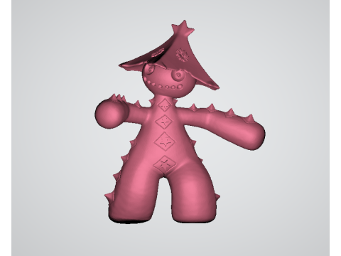 Cacturne Toy 3D printable Model Modèles 3D en vedette