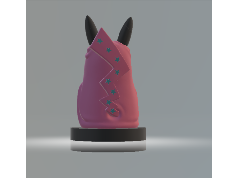 Toxic Pikachu 3d printable model Modello di stampa 3D