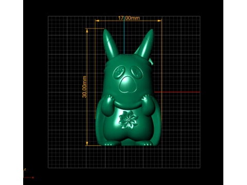 Toxic Pikachu 3d printable model 3D Print Model