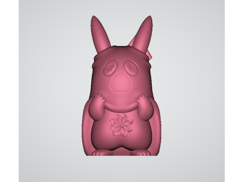 Toxic Pikachu 3d printable model Modello di stampa 3D