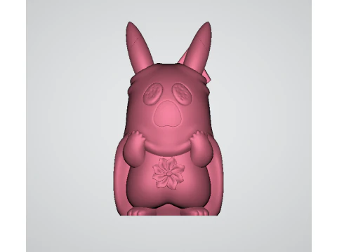 Toxic Pikachu 3d printable model 3D Print Model