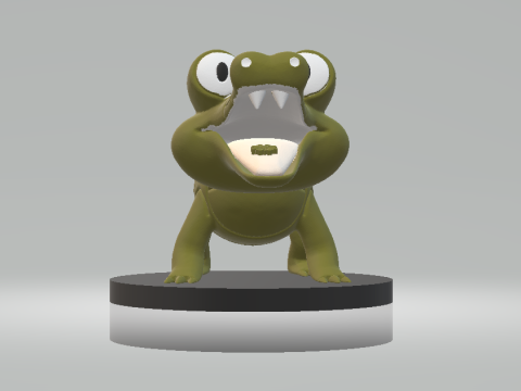 3D Crocodile Toy 3d printable model 3Dプリントモデル