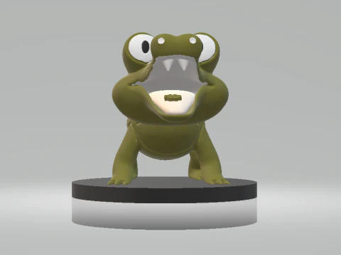 3D Timsah Oyuncak 3d yazdırılabilir model 3D Baskı Modeli