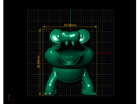 3D Crocodile Toy 3d printable model 3D Baskı Modeli