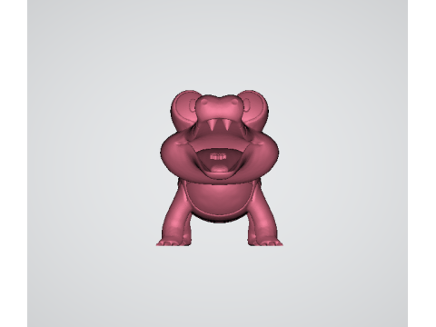 3D Crocodile Toy 3d printable model 3D Baskı Modeli