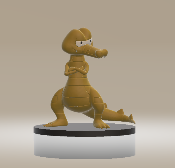 Krokorok Toy 3D printable model Model Cetak 3D .c4d .max .obj .3ds .fbx .stl .blend 