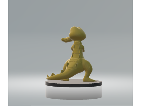 Krokorok Toy 3D printable model Model Cetak 3D