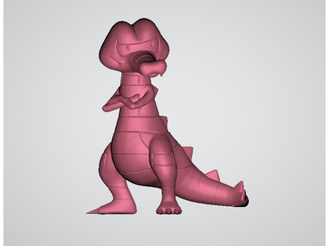Krokorok Toy 3D printable model Model Cetak 3D