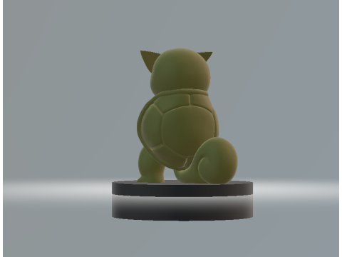 Squirtle Saxophone 3d printable model Model do druku 3D