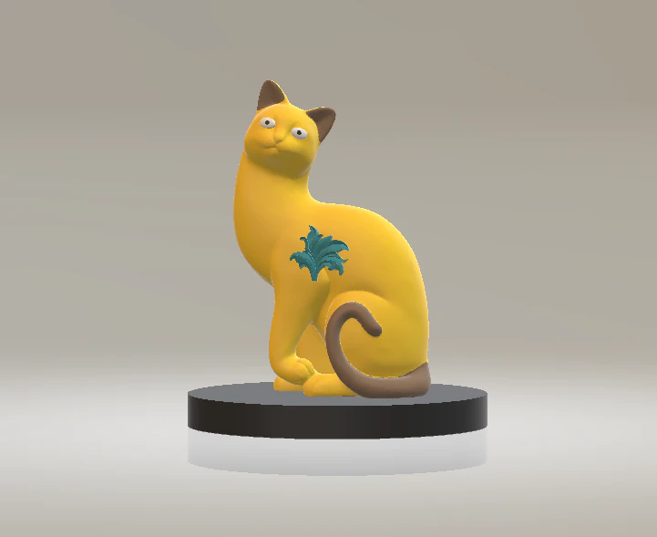 Geometric Cat 3d printable model 3D Print Model .c4d .max .obj .3ds .fbx .stl .blend 