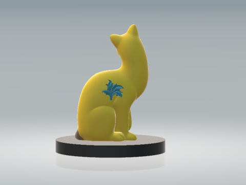 Geometric Cat 3d printable model 3D Print Model