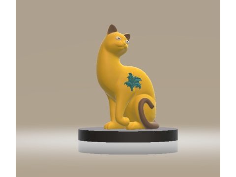 Geometric Cat 3d printable model 3D Print Model