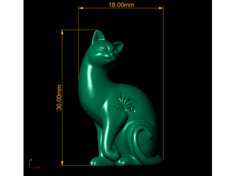 Geometric Cat 3d printable model 3D Print Model