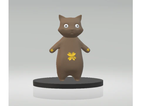 Modelo para impress&atilde;o em 3D do suporte para telefone Cat Modelo de Impressão 3D