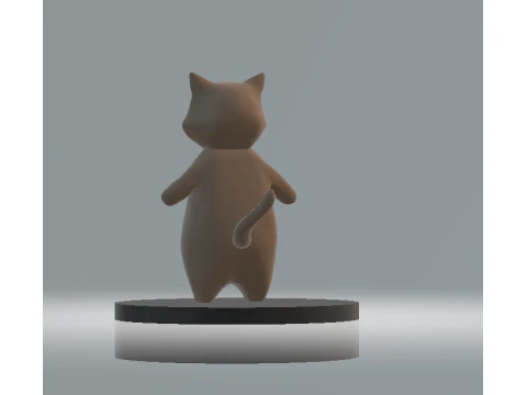 Cat Phone Stand 3d printable model 3D Print Model