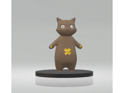 Cat Phone Stand 3d printable model 3D Print Model
