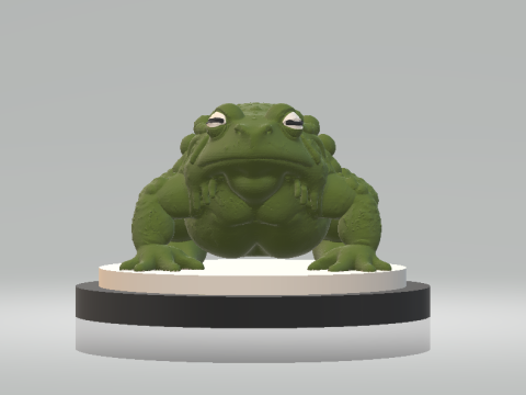 Frog Sculpture 3d printable model 3D printmodel