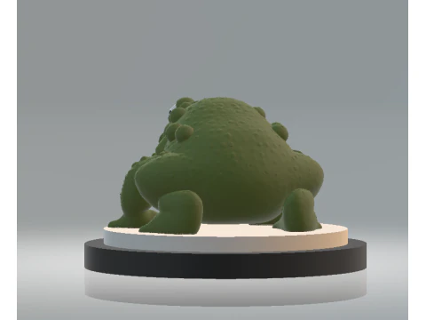 Frog Sculpture 3d printable model 3D Print Model