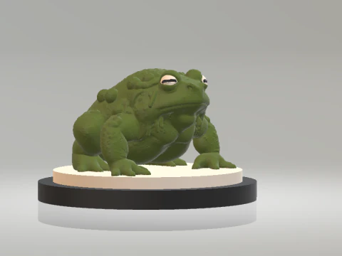 Frog Sculpture 3d printable model 3D Print Model