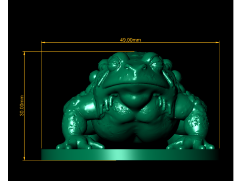 Frog Sculpture 3d printable model Modelo de impresión 3D